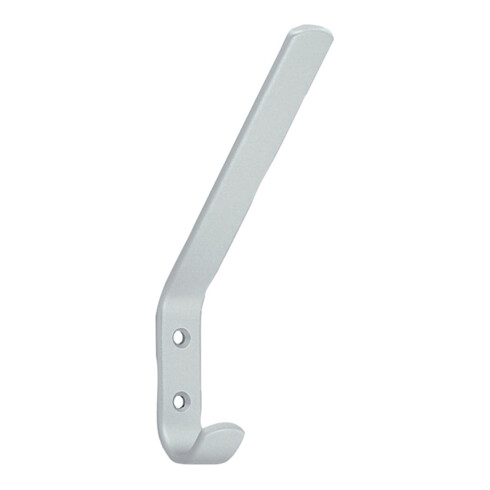Wilesco SCHROEDER, patère porte-chapeau et manteau simple, 5202, aluminium argenté