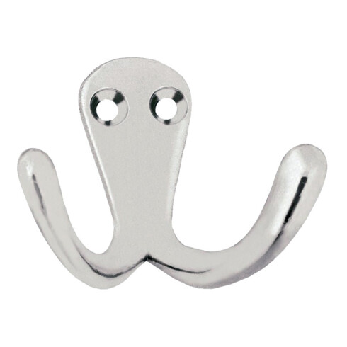 Wilesco SCHROEDER, porte-serviettes rond, 2 bras, I 25 mm, aluminium poli