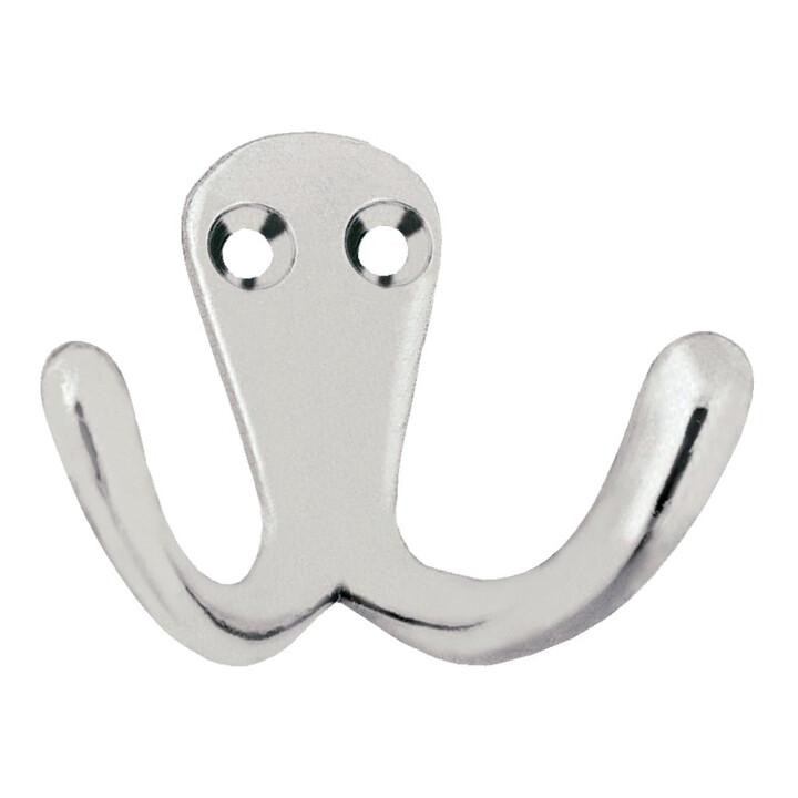 Wilesco SCHROEDER, porte-serviettes rond, 2 bras, I 25 mm, aluminium poli