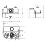 Wilo Abwasserhebeanlage DrainLift SANI-L. 19/T540/4-CEE, S1, 400 V, 50 Hz-4
