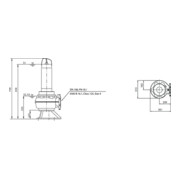 Wilo Abwassertauchmotorpumpe Rexa FIT-V10- 422A/41T015-540/O, 1,5 kW, 400 V, DN 100-4