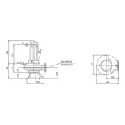 Wilo Abwassertauchmotorpumpe Rexa PRO-C08- 533A/41T025X540/O, DN80/100, 2,5 kW-1