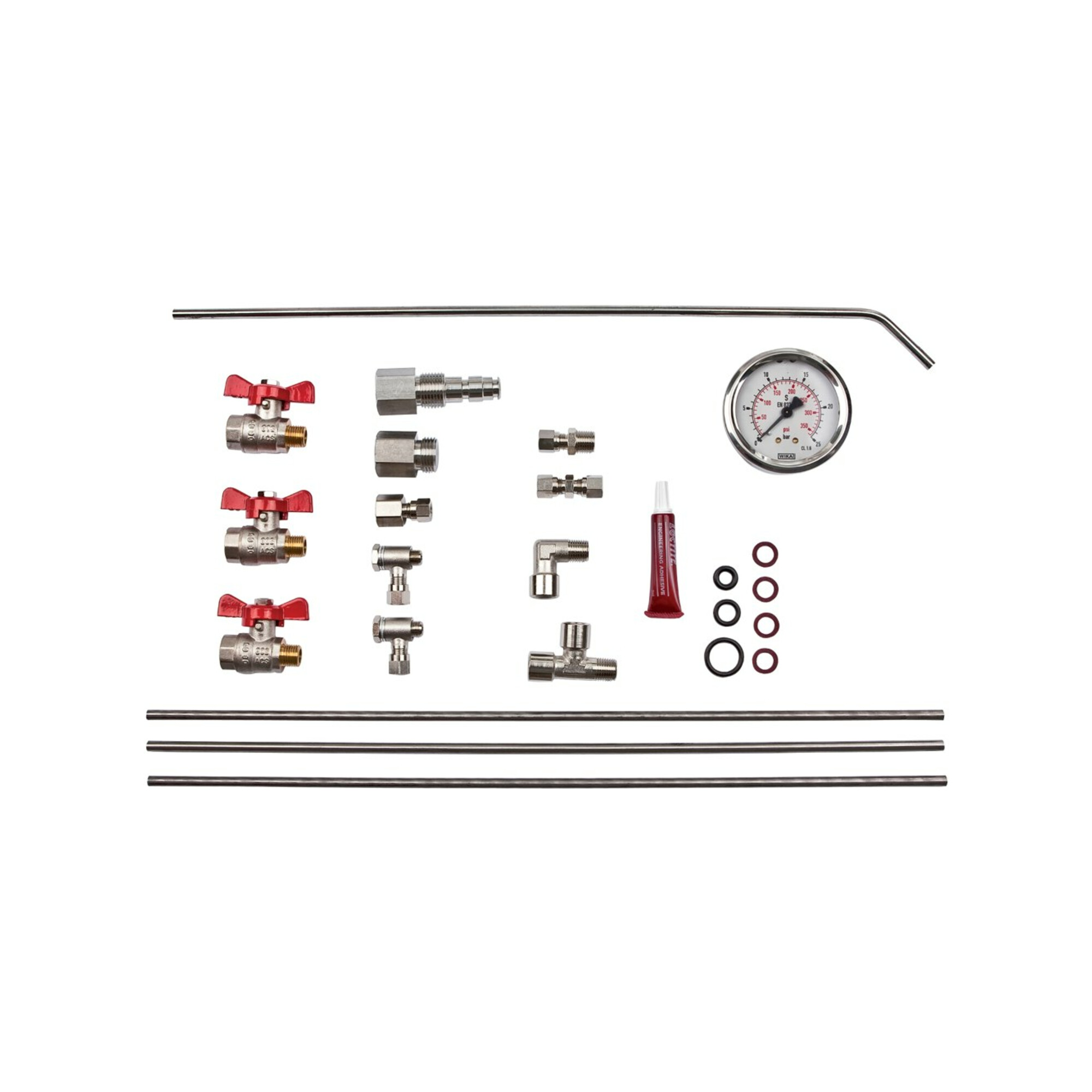 Wilo Bypassleitung und Druckmanometer Helix FIRST 10/16 mit Ovalflansch