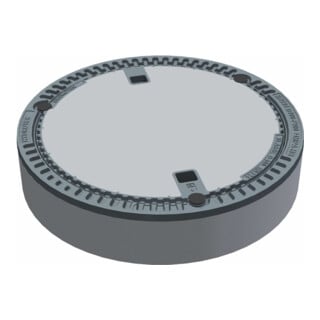 Wilo Couvercle de regard Port 600 B125, avec anneau, sans valve, fonte, selon EN 124
