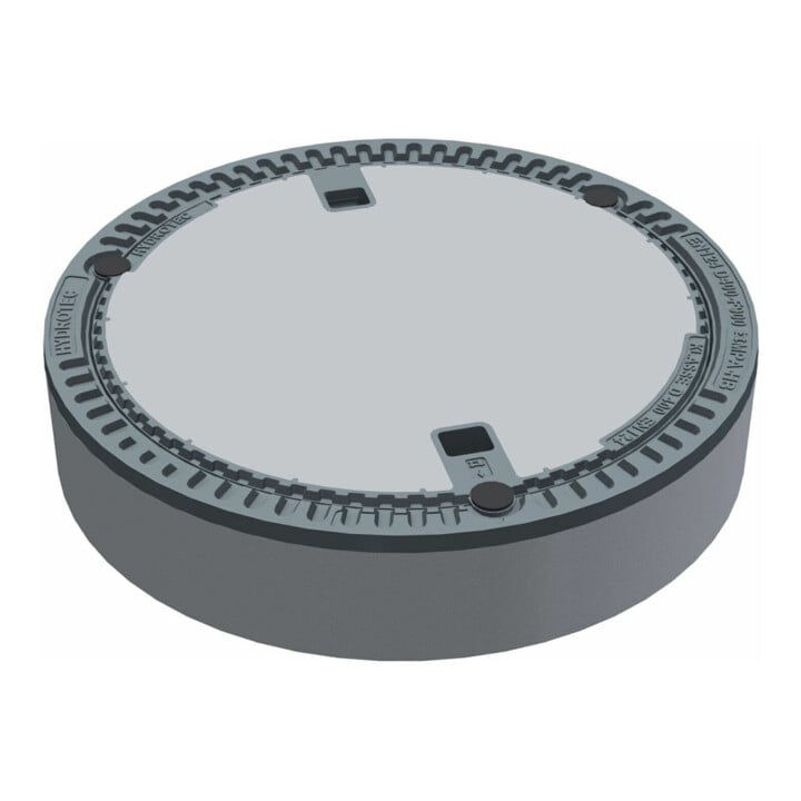 Wilo Couvercle de regard Port 600 B125, avec anneau, sans valve, fonte, selon EN 124