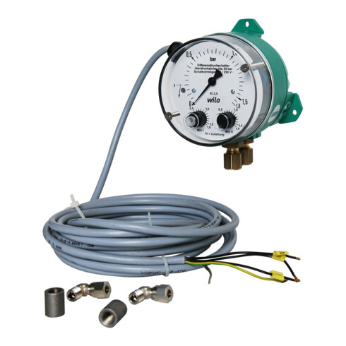 Wilo Differenzdruck-Kontaktmanometer DDM 25, 0,2,5 b, für Schalt-/Regelgerät