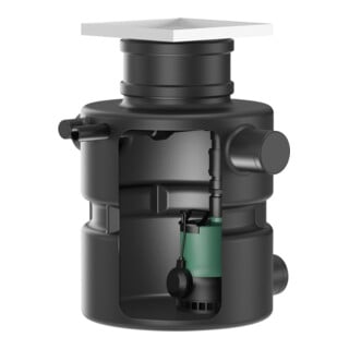 Wilo DrainLift Box 32/11HD E, poste de relevage eaux usées, encastré, avec pompe