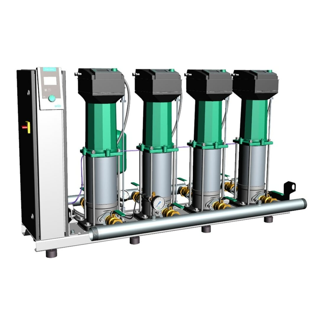Wilo Druckerhöhungsanlage SiBoost 4 Smart MVISE 806, 2 kW