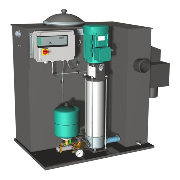 Wilo Einzelpumpenanlage Economy CO/T-1 Helix V 407/EC,G11/4/G11/4,1.1kW
