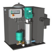 Wilo Einzelpumpenanlage Economy CO/T-1 Helix V 610/EC,G11/4/G11/4,2.2kW-3