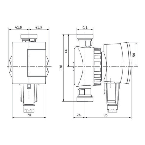 Wilo Hocheffizienzpumpe Star-Z NOVA C, Rp 1/2", 138 mm