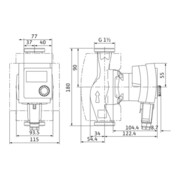 Wilo Hocheffizienzpumpe Stratos PICO plus 25/1-4, Rp 1", 180 mm-4