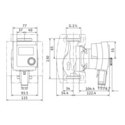 Wilo Nassläufer-Hocheffizienzpumpe Stratos PICO plus 25/1-4-130,Rp1,1x230V-3