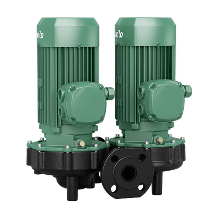 Wilo Pompe double standard à moteur à sec VeroTwin-DPL40/155-4/2, DN40, 4kW