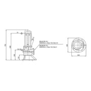 Wilo Pompe immergée pour eaux usées Rexa PRO-C06-344A/21T025X540/O, 2,5 kW, DN65/80-1