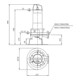 Wilo Pompe submersible eaux usées Rexa FIT -S03- 112A/21T011-540/O, 1,1 W, 400 V, avec câble