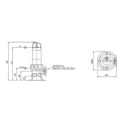 Wilo Pompe submersible eaux usées Rexa FIT-V05-124A/21T011-540/A, 1,1 kW, 400 V, DN50-4