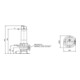 Wilo Pompe submersible eaux usées Rexa FIT-V05- 222A/21T025-540/O, 2,5 kW, 400 V, DN50