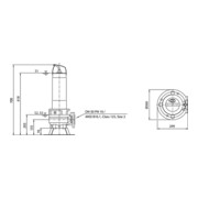 Wilo Pompe submersible eaux usées Rexa FIT-V05- 228A/21T039-540/A, 3,9 kW, 400 V, DN50-4