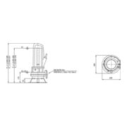 Wilo Pompe submersible eaux usées Rexa PRO-C05- 328A/21T025X540/O, 2,5 kW, 400 V, DN50-1