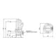 Wilo Pompe submersible eaux usées Rexa PRO-V05-124A/21M011X523/O, 1,1 kW, 230 V, DN50