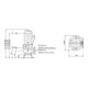 Wilo Pompe submersible eaux usées Rexa PRO-V06- 214A/21M015X523/O, 1,5 kW, 230V, DN65/80