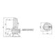 Wilo Pompe submersible eaux usées Rexa PRO-V08-426A/40M015X523/O, 1,5 kW, 230 V