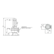 Wilo Pompe submersible eaux usées Rexa PRO-V10- 424A/41T025X540/O, 2,5 kW, 400 V, DN100-1
