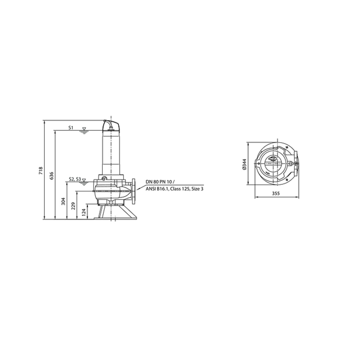 Wilo Pompe submersible pour eaux usées Rexa FIT-V08-424A/41T011-540/O, 1,1 kW, 400 V