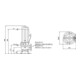 Wilo Pompe submersible pour eaux usées Rexa PRO-V06-222A/21T039X540/O, 3,9 kW, 400 V, DN65/80