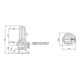 Wilo Pompe submersible pour eaux usées Rexa PRO-V08- 423A/40M011X523/O, 1,1 kW, 230 V