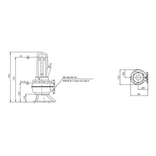 Wilo Pompe submersible pour eaux usées Rexa PRO-V10-425A/41T025X540/O, 2,5 kW, 400 V, DN100