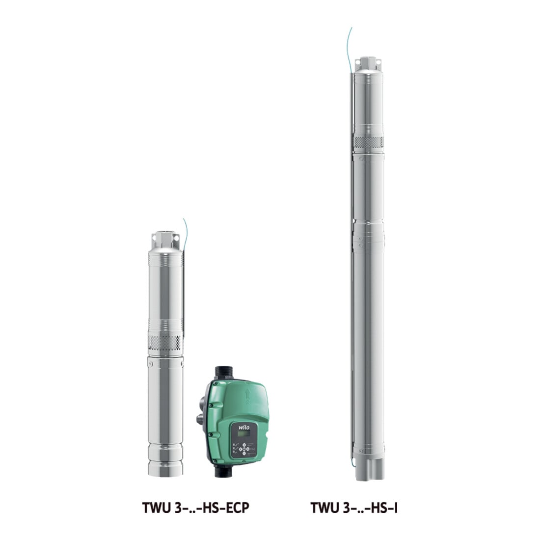 Wilo Pompe submersible Sub TWU 3.02-04-HS-ECP-B, 0,6 kW, Rp 1