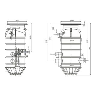 Wilo Pumpenschacht Port 800.2-2250-04D