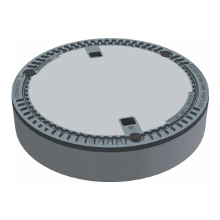 Wilo Schachtabdeckung Port 600 B125, m Ring, o Ventil., Guss, n. EN 124