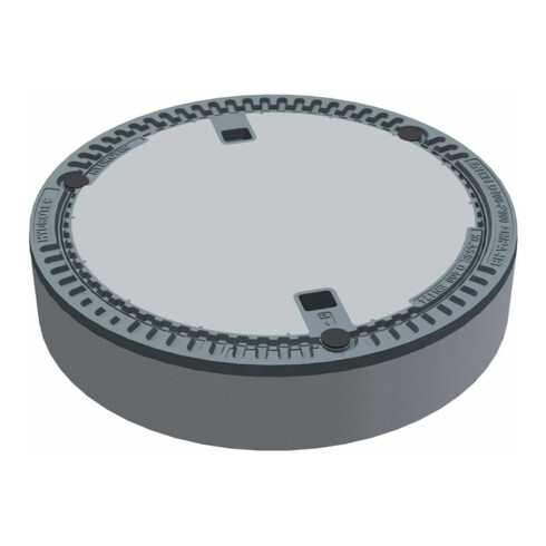 Wilo Schachtabdeckung Port 600 B125, m Ring, o Ventil., Guss, n. EN 124