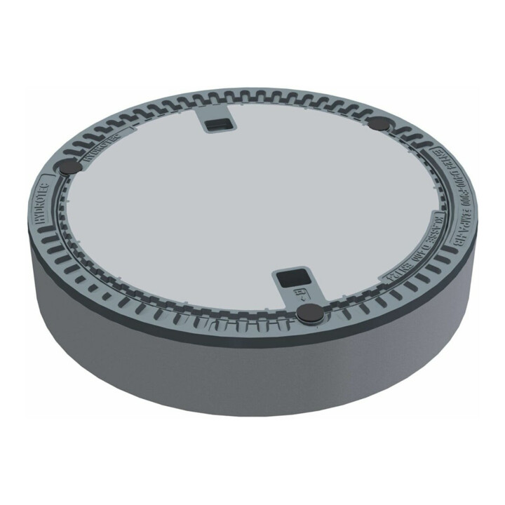 Wilo Schachtabdeckung Port 600 B125, m Ring, o Ventil., Guss, n. EN 124