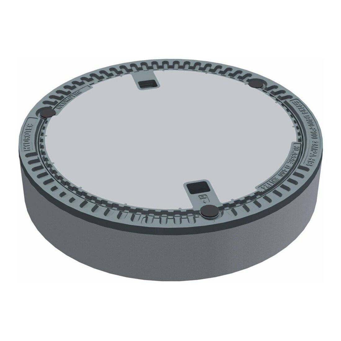 Wilo Schachtabdeckung Port 600 B125, m Ring, o Ventil., Guss, n. EN 124
