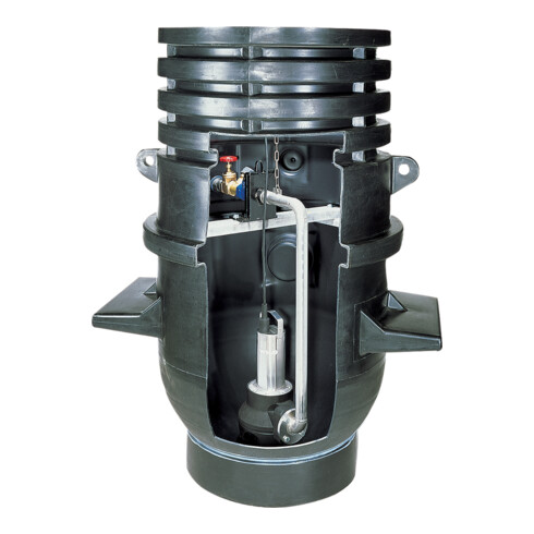 Wilo Schachtpumpstation DrainLift WS 1100 D/TP 65, PRO V06, mit Behälter