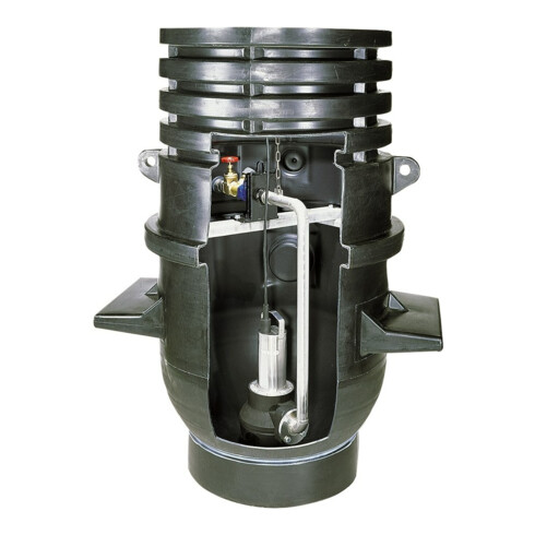 Wilo Schachtpumpstation DrainLift WS 1100 E/TP 65, PRO V06, mit Behälter
