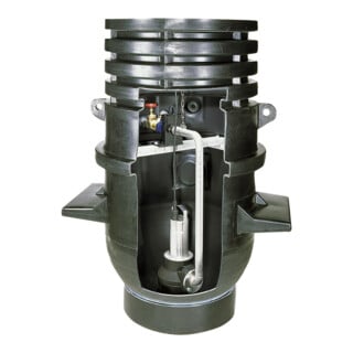 Wilo Schachtpumpstation DrainLift WS 1100 E/TP 80, PRO V06, mit Behälter