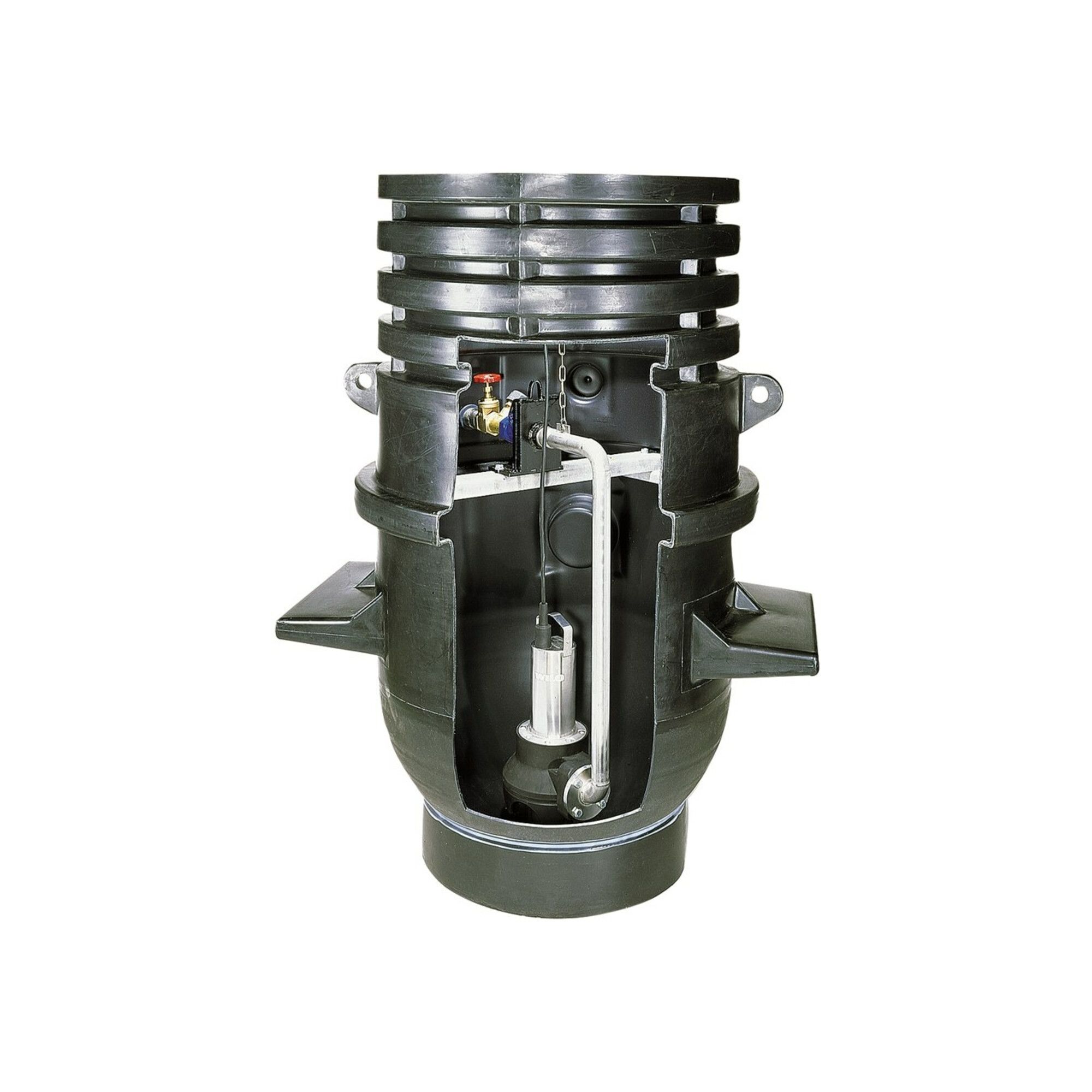 Wilo Schachtpumpstation DrainLift WS 1100 E/TP 80, PRO V06, mit Behälter