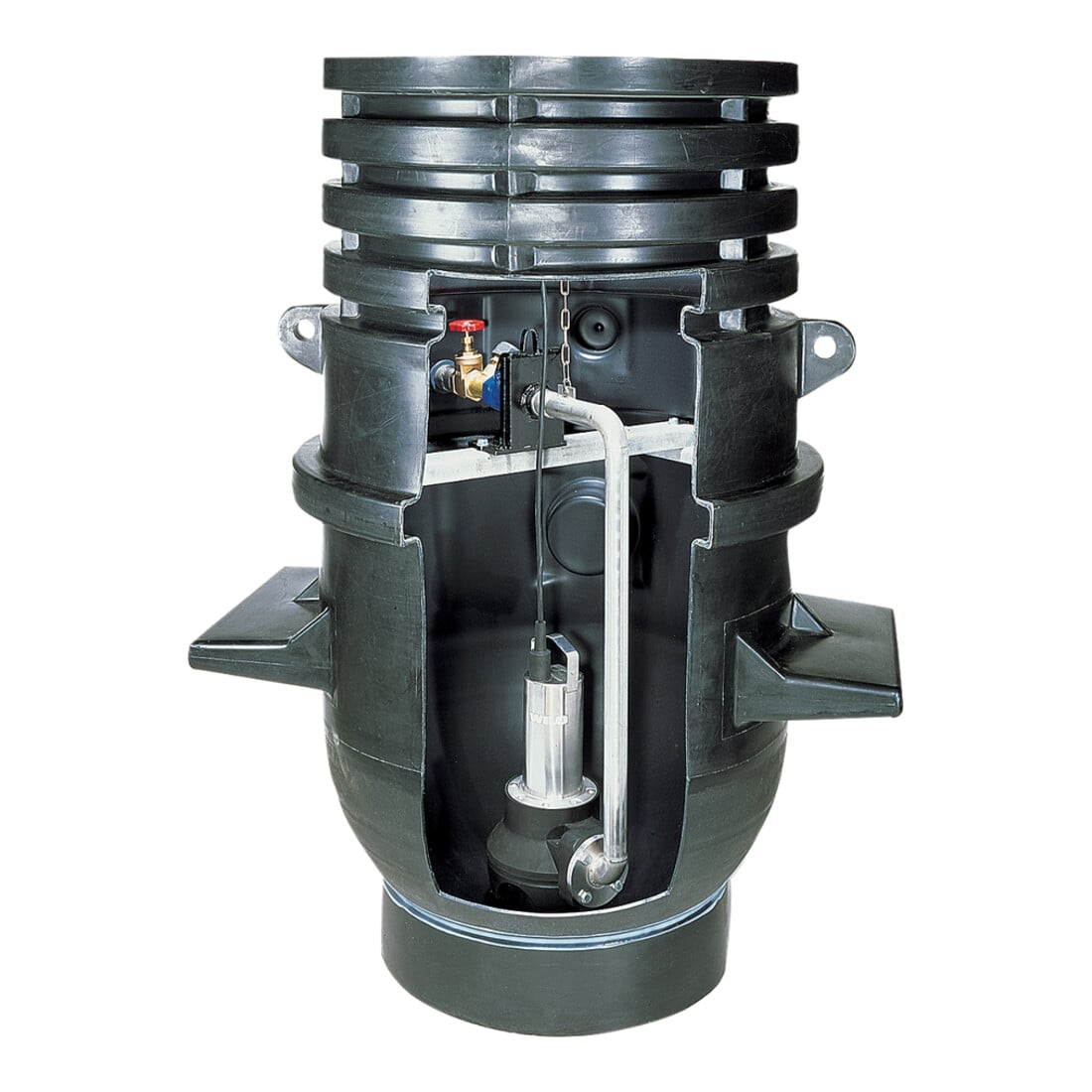 Wilo Schachtpumpstation DrainLift WS 1100 E/TP 80, PRO V06, mit Behälter