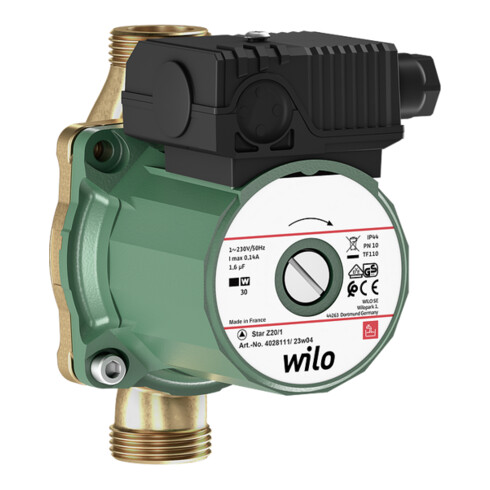 Wilo Standard-Trinkwasserpumpe Star-Z 20/1, G 1, 140mm, 230 V, PN 10