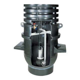 Wilo Station de pompage de puits DrainLift WS 1100 D/TP 50, FIT/PRO V05, avec réservoir