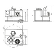 Wilo Station de relevage DrainLift SANI -M. 12/T540/1-CEE, S3 - 10 %, 400 V, 50 Hz-4