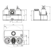 Wilo Station de relevage eaux usées DrainLift SANI-L. 12/T540/4C-CEE, S1, 400 V, 50 Hz-4