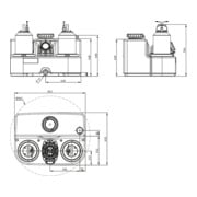 Wilo Station de relevage eaux usées DrainLift SANI-L. 19/T540/4-CEE, S1, 400 V, 50 Hz-4