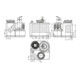 Wilo Station de relevage eaux usées DrainLift SANI-S. 11/ M523/3C-EF, CEE 7/7, 230 V