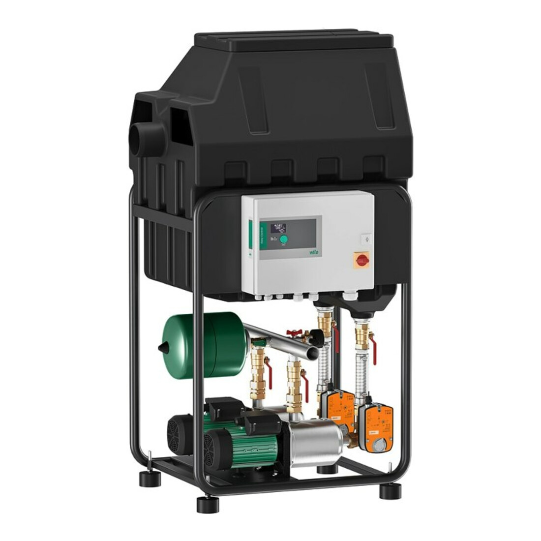 Wilo Système d'utilisation eau de pluie RainSystem AF150-2 Med. LSP404/EC, 0,75 kW, 230 V, 50 Hz